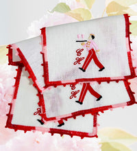 Load image into Gallery viewer, Bellboy Hand Edged Cocktail Napkin set