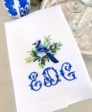 Load image into Gallery viewer, Christmas Bird Linen Towel