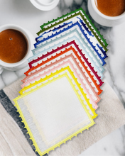 Load image into Gallery viewer, Cock-tails Hand Edged Napkin set