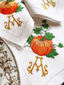 Pumpkin Vine Dinner Napkins