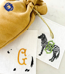 Zebra Cocktail Napkins