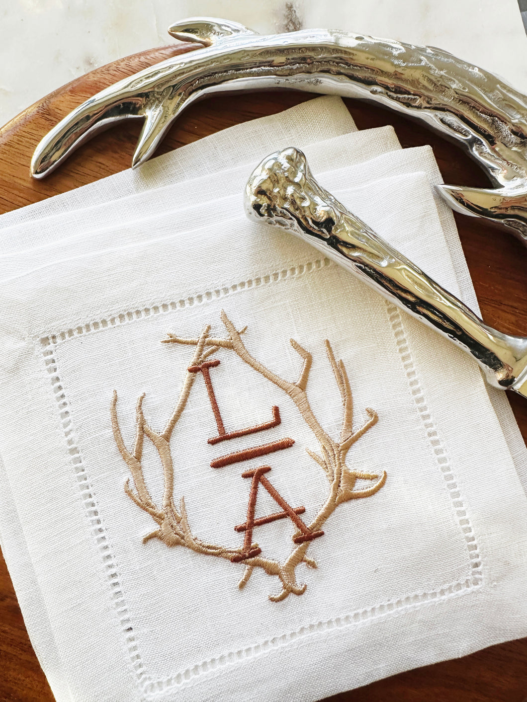 Antlers Cocktail Napkin Set