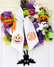 Load image into Gallery viewer, Jack O’Lantern Wreath Sash