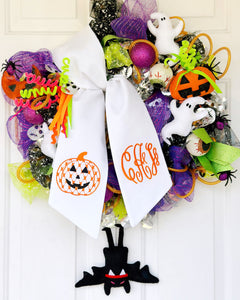 Jack O’Lantern Wreath Sash