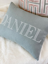 Load image into Gallery viewer, Linen pillow with name #33